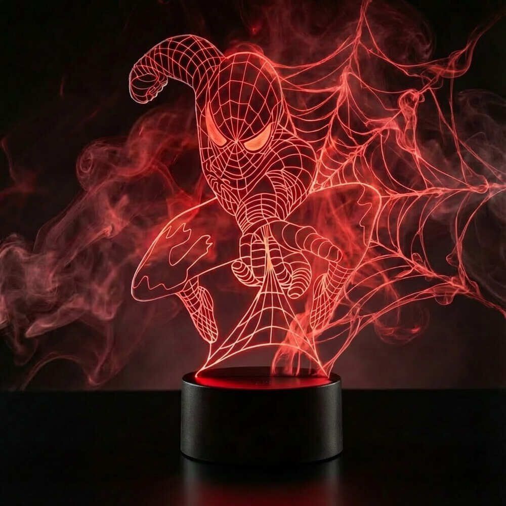 Lampara 3d Spiderman Avengers image number 0.0