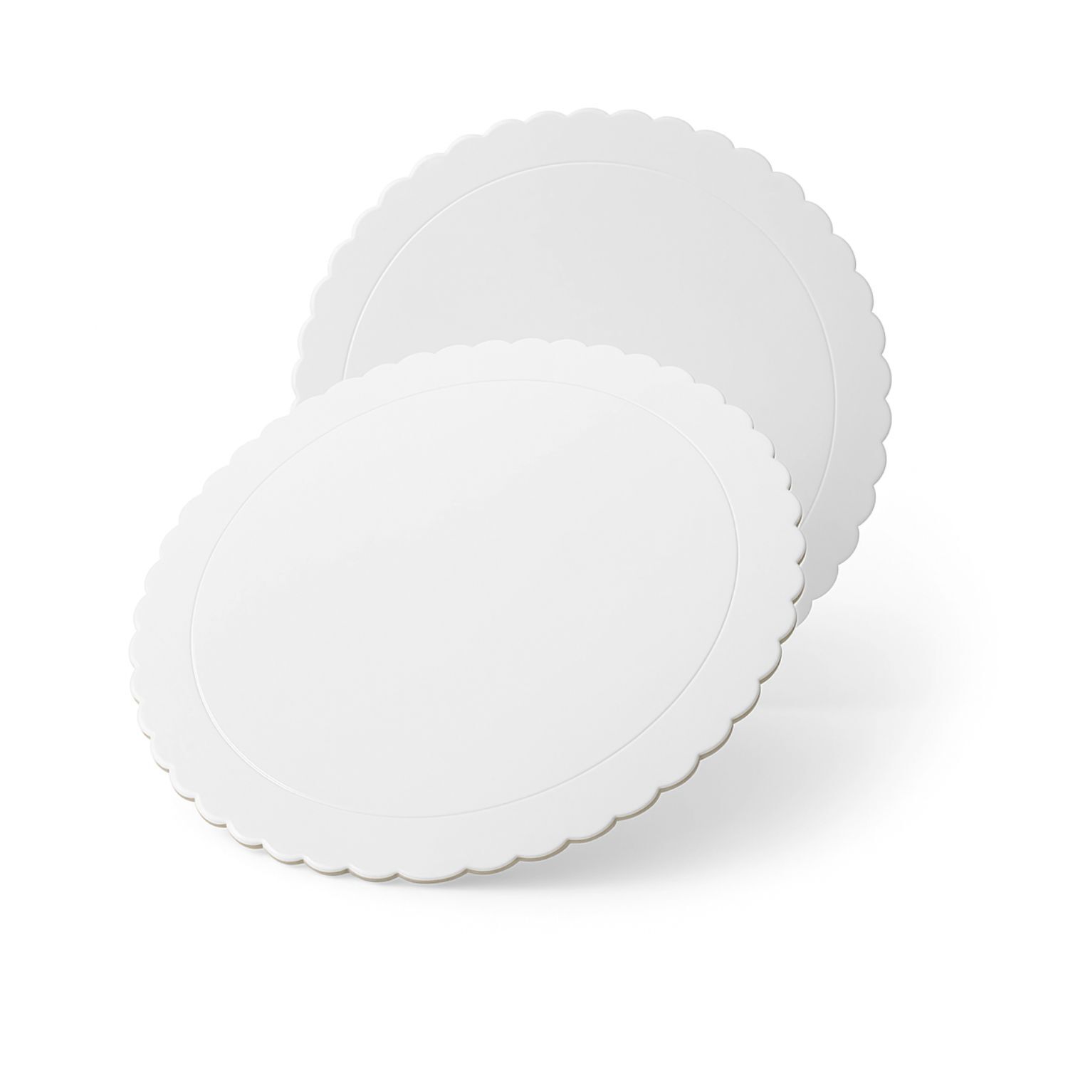 Set 6 Bandeja Base Redonda Torta Pastel Carton Plateado 24cm image number 0.0