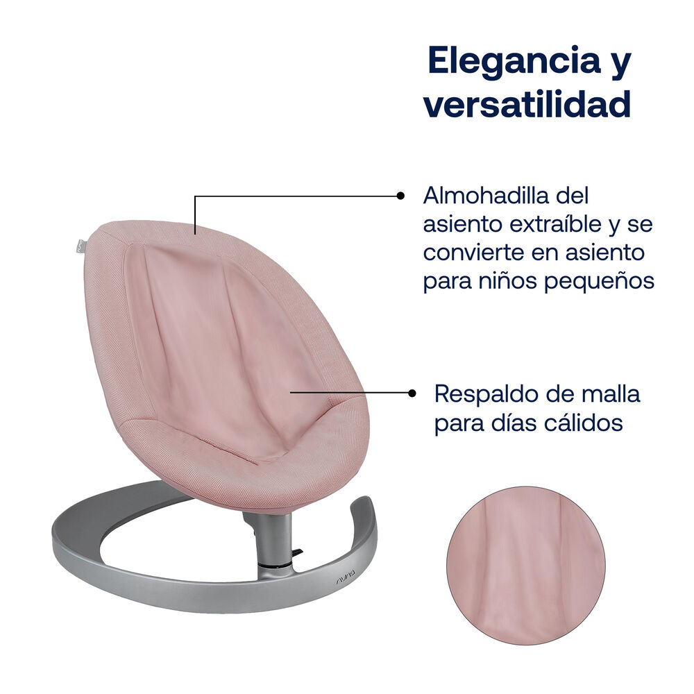 Baby Bouncer Leaf Grow Blush image number 5.0