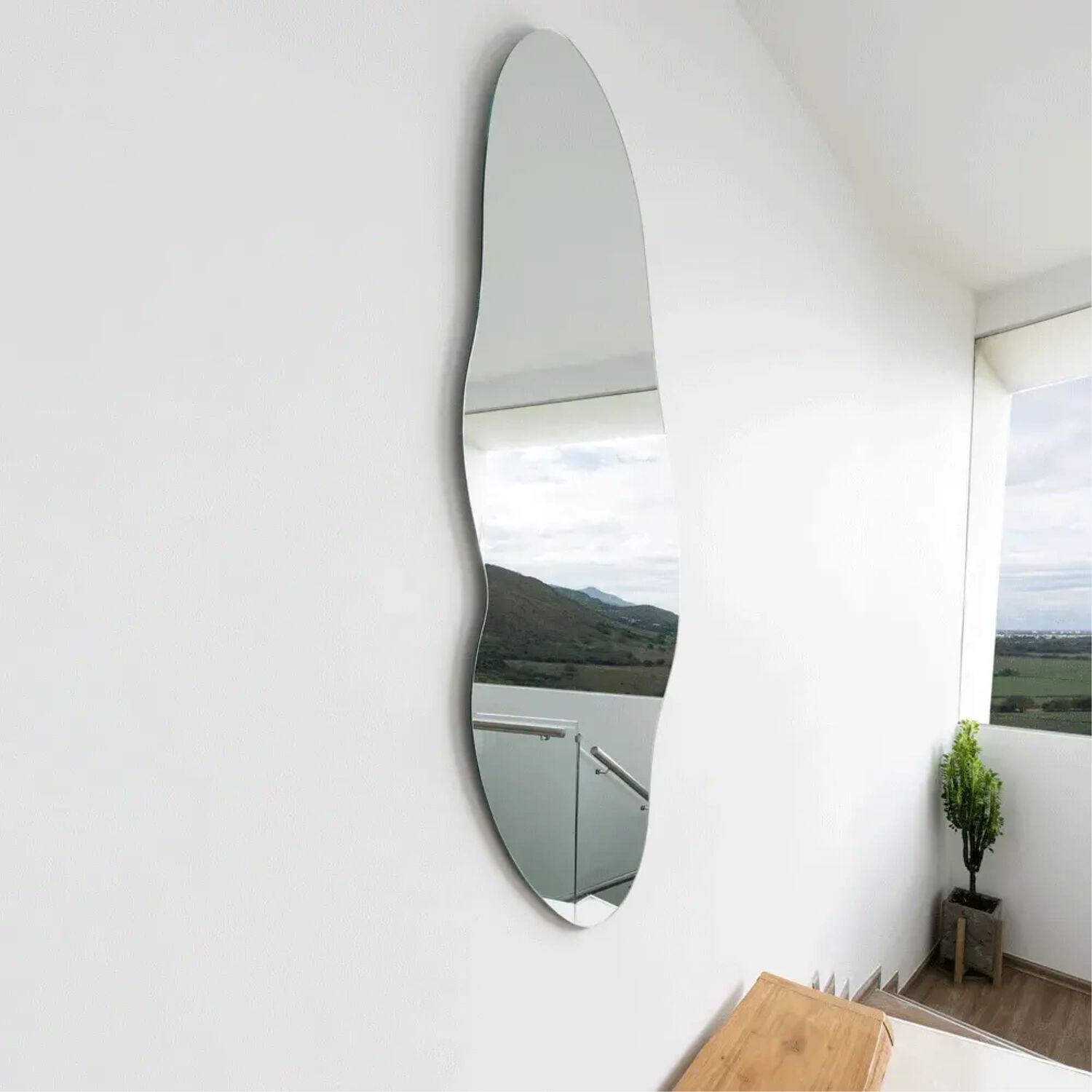 Espejo Con Forma Irregular 150x65x1,9 Cm Fm-020 image number 2.0