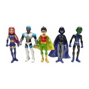 Juguetes 5 Figuras Jóvenes Titanes 12cm