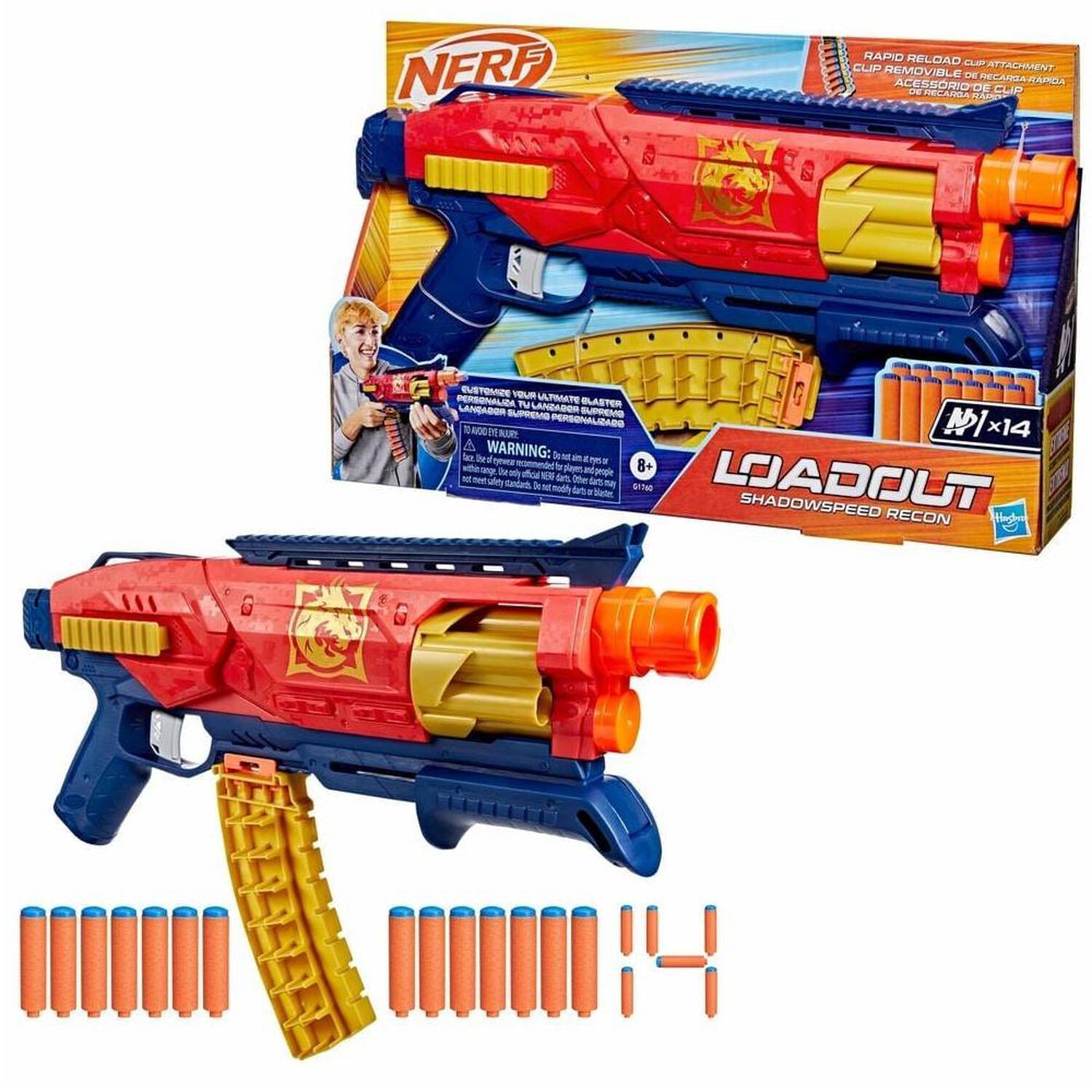 Lanzador Nerf Loadout Shadowspeed Recon 14 Dardos image number 1.0