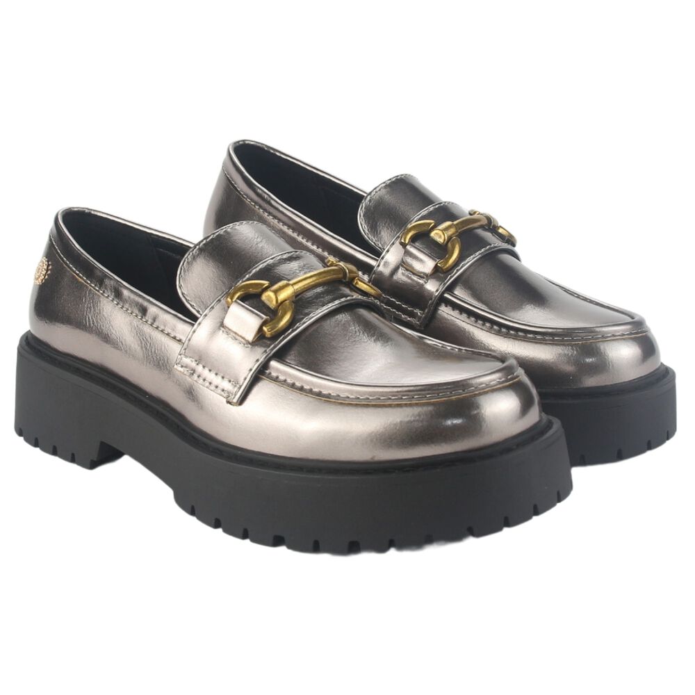 Mocasin Chalada Mujer Lenin-4 Plateado Casual image number 4.0