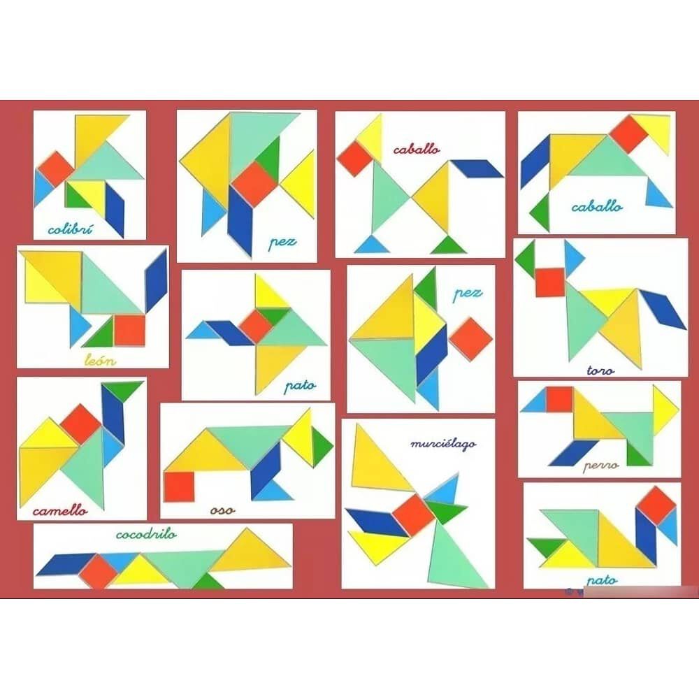 Tangrama Grande Juguete Educativo 14x14 Cms image number 3.0