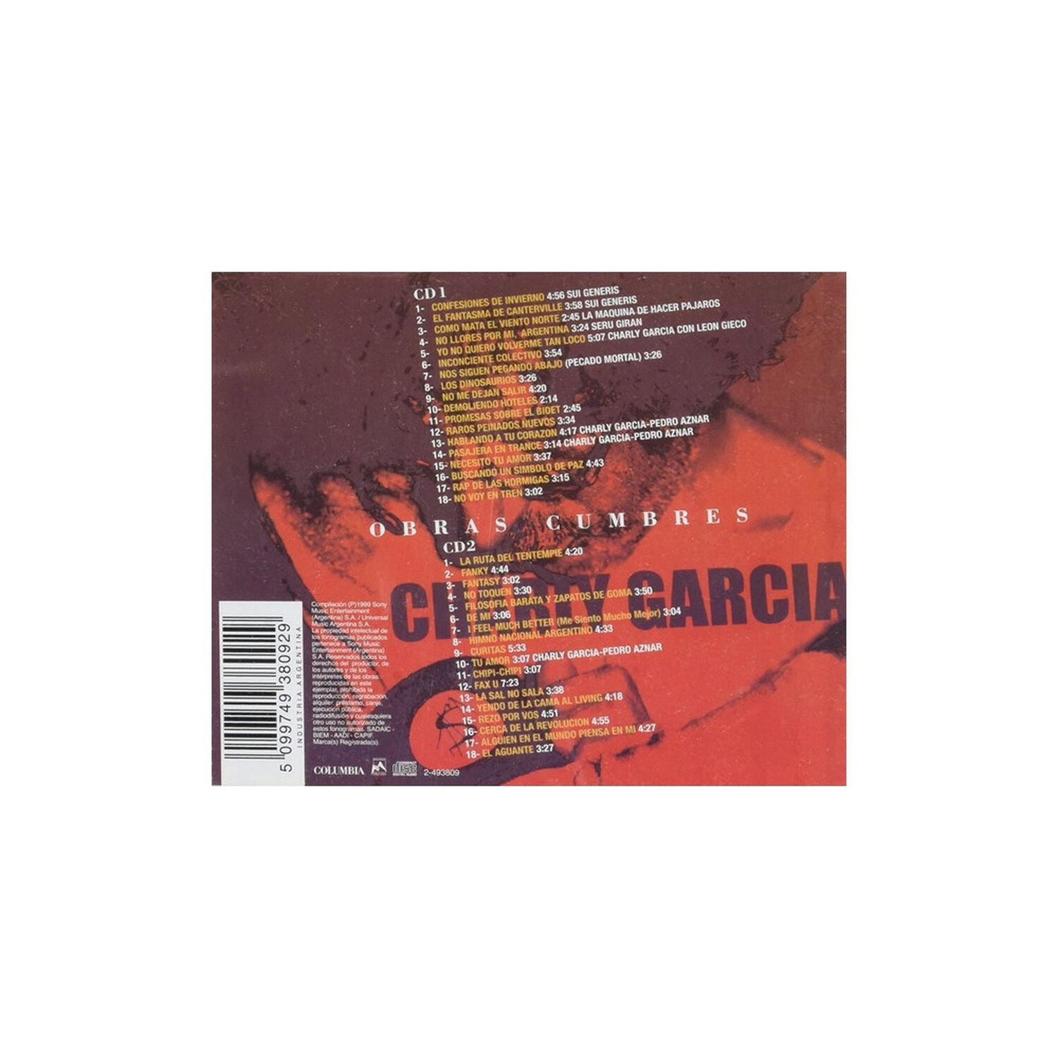 Charly Garcia - Obras Cumbres (2cd) | Cd image number 1.0