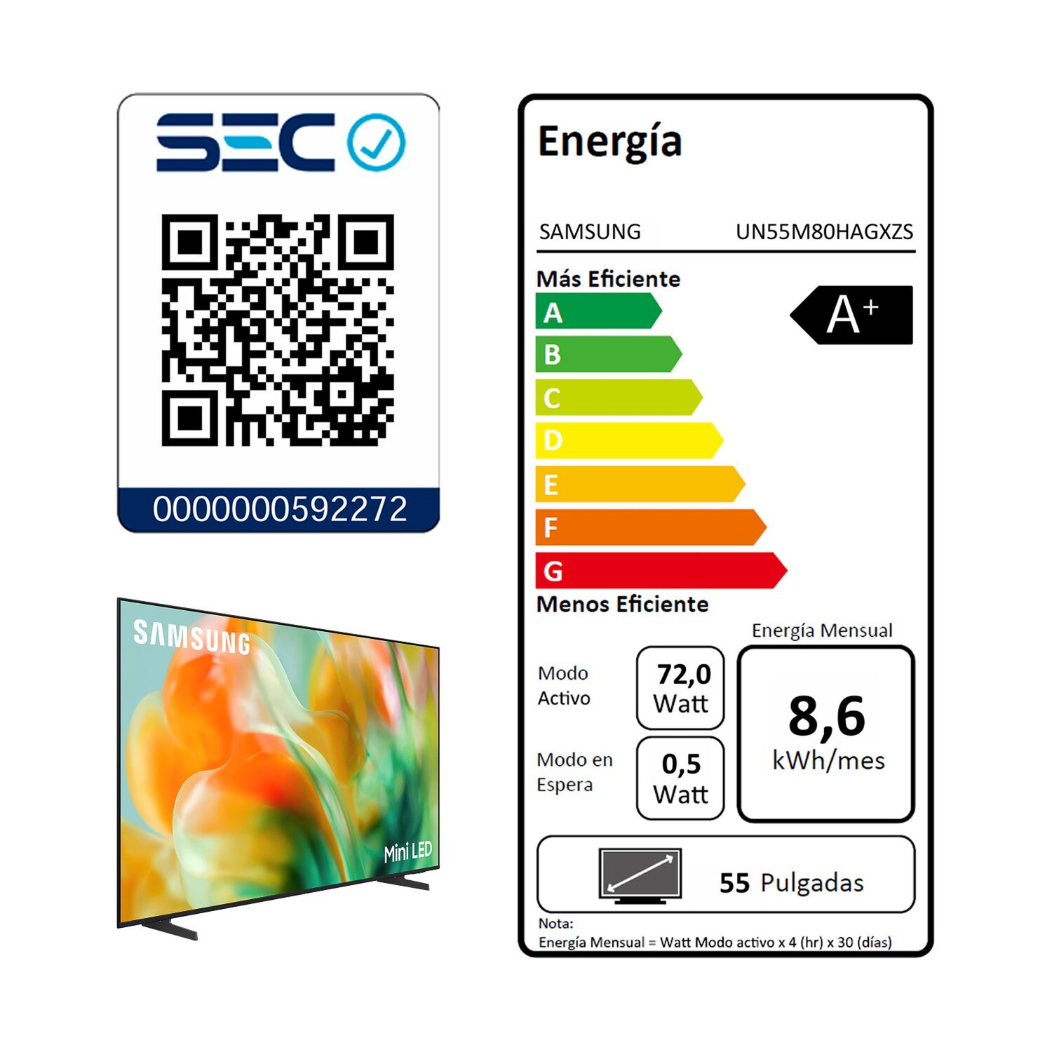 55 Mini Led M80h 4k Samsung Smart Tv 2026 image number 7.0