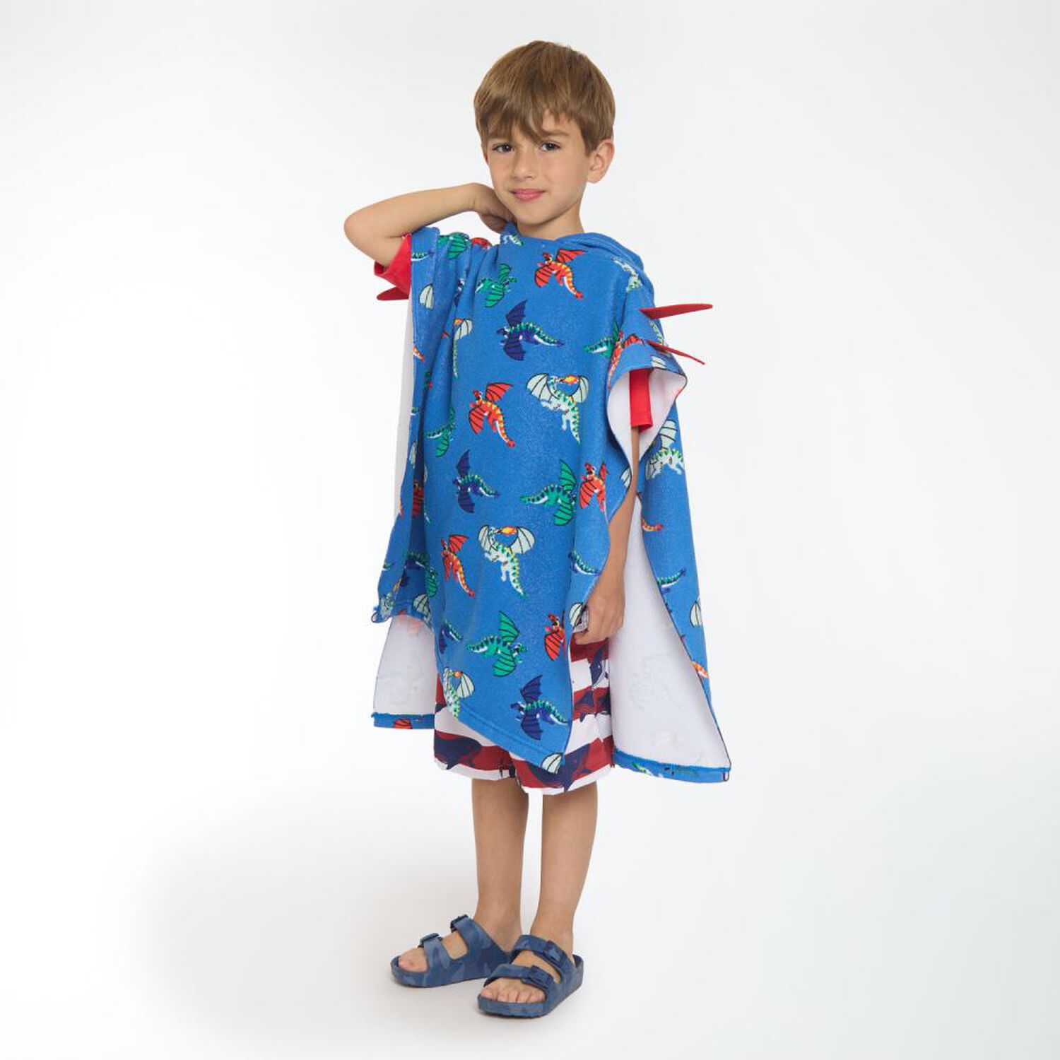 Toalla Playa Capucha Casaideal Kids Dragon / 60 X 120 Cm image number 2.0