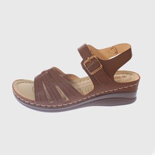 Sandalia Confort Caf&eacute; Modelo Italiano Art. 5ask76603brown