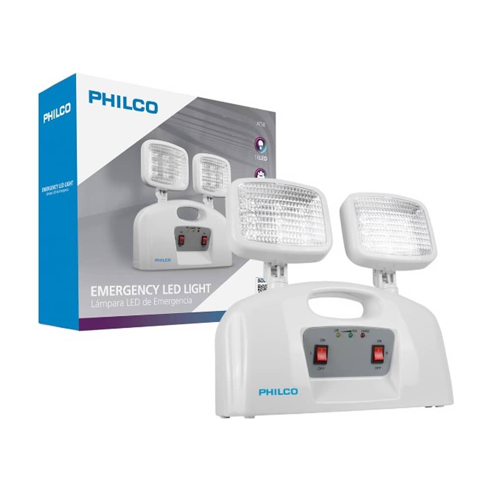 L&aacute;mpara De Emergencia 18 Led 2 Focos Philco At-58 image number 2.0