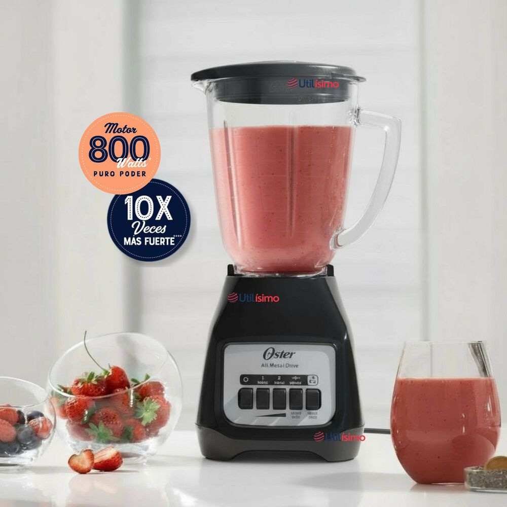 Licuadora Oster 2 Velocidades M&aacute;s Pulso Y Vaso De Vidrio Blstkagbpb (0) image number 0.0