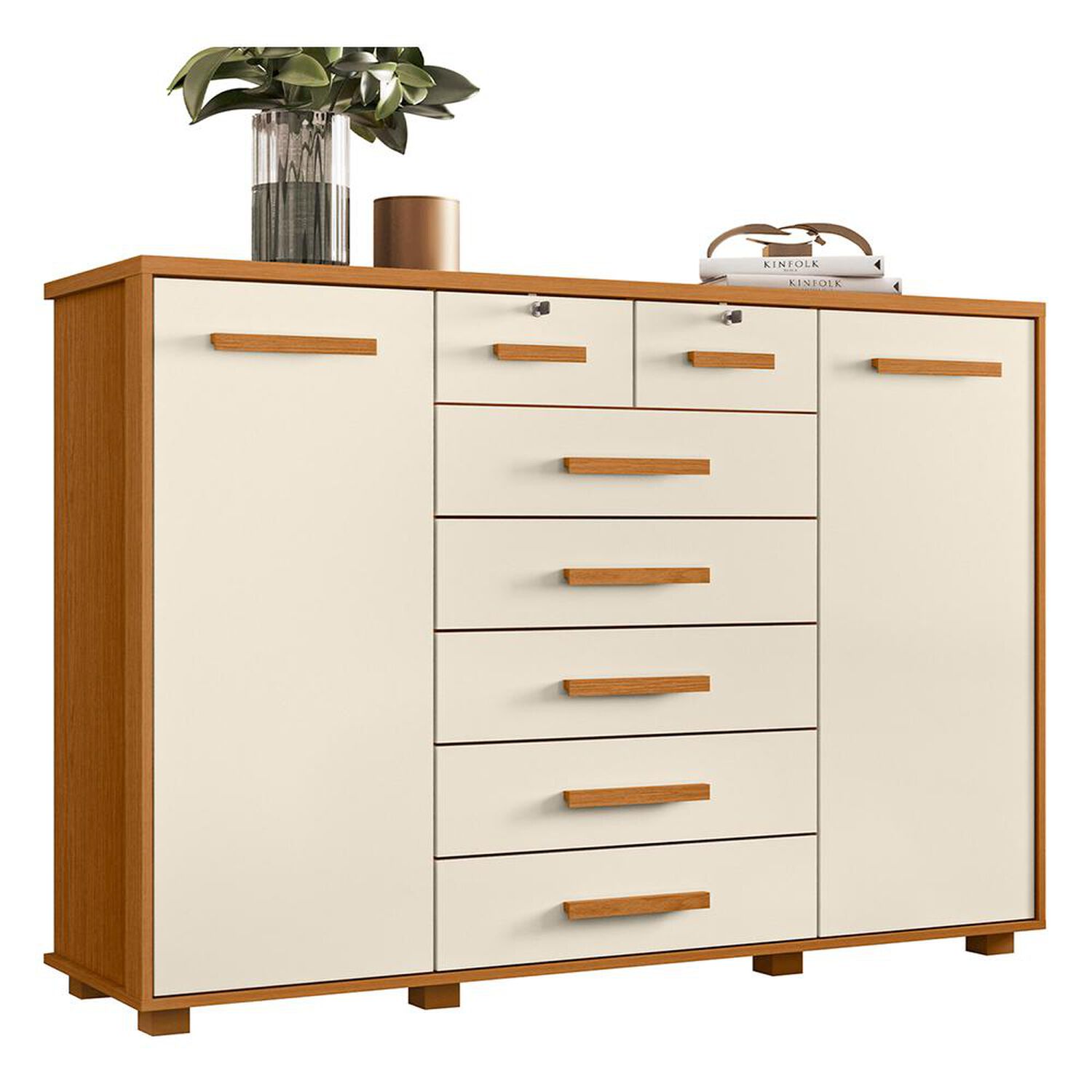 C&oacute;moda Vekkahome Fontana / 2 Puertas / 7 Cajones image number 3.0