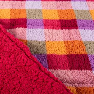 Plumon Sherpa/sherpa Estampado 1.5 Plazas Vicky