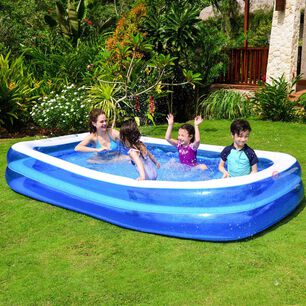 Piscina Inflable 201x150x50cm Con 2 Anillos - Ps