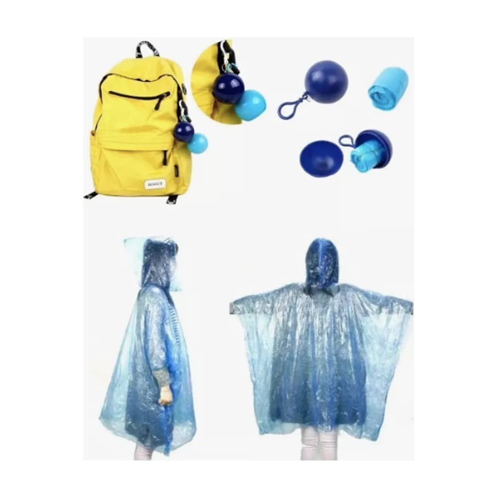 Poncho Capa Impermeable Ultraliviano Port&aacute;til Estilo Llavero L image number 1.0