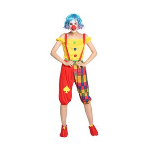 Disfraz Adulto Payaso Femenino Completo Halloween