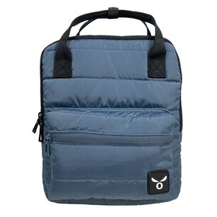 Mochila Casual Impermeable Azul Bolsillo Frontal Escolares