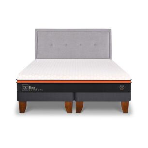 Cama Europea Cic Bee Comfort / King / Base Dividida + Respaldo