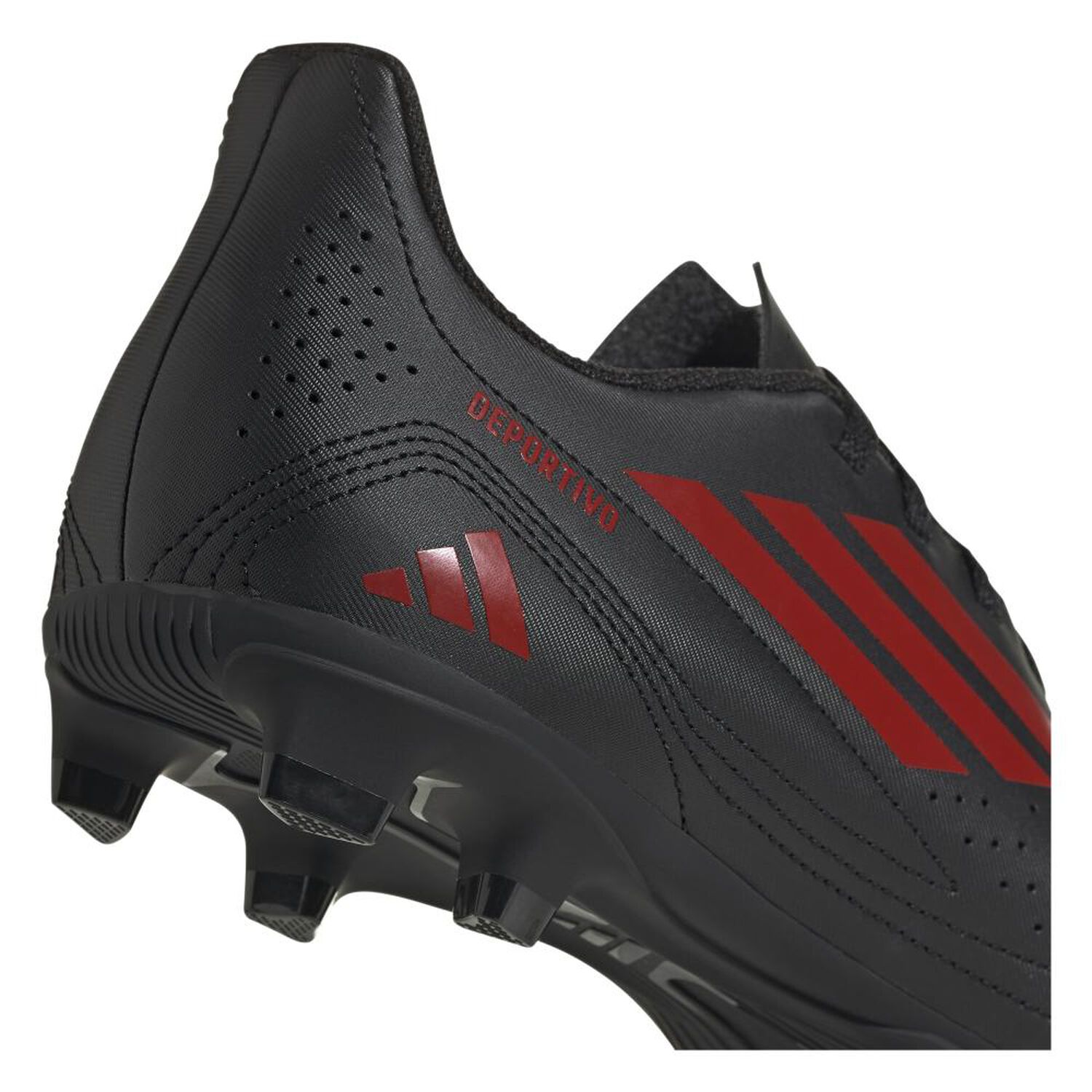 Zapato De F&uacute;tbol Hombre Adidas Deportivo Iii Fxg Negro/rojo image number 6.0