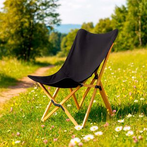 Silla Pleagable Camping Ranco Negro Silla Pleagable Camping Ranco Negro