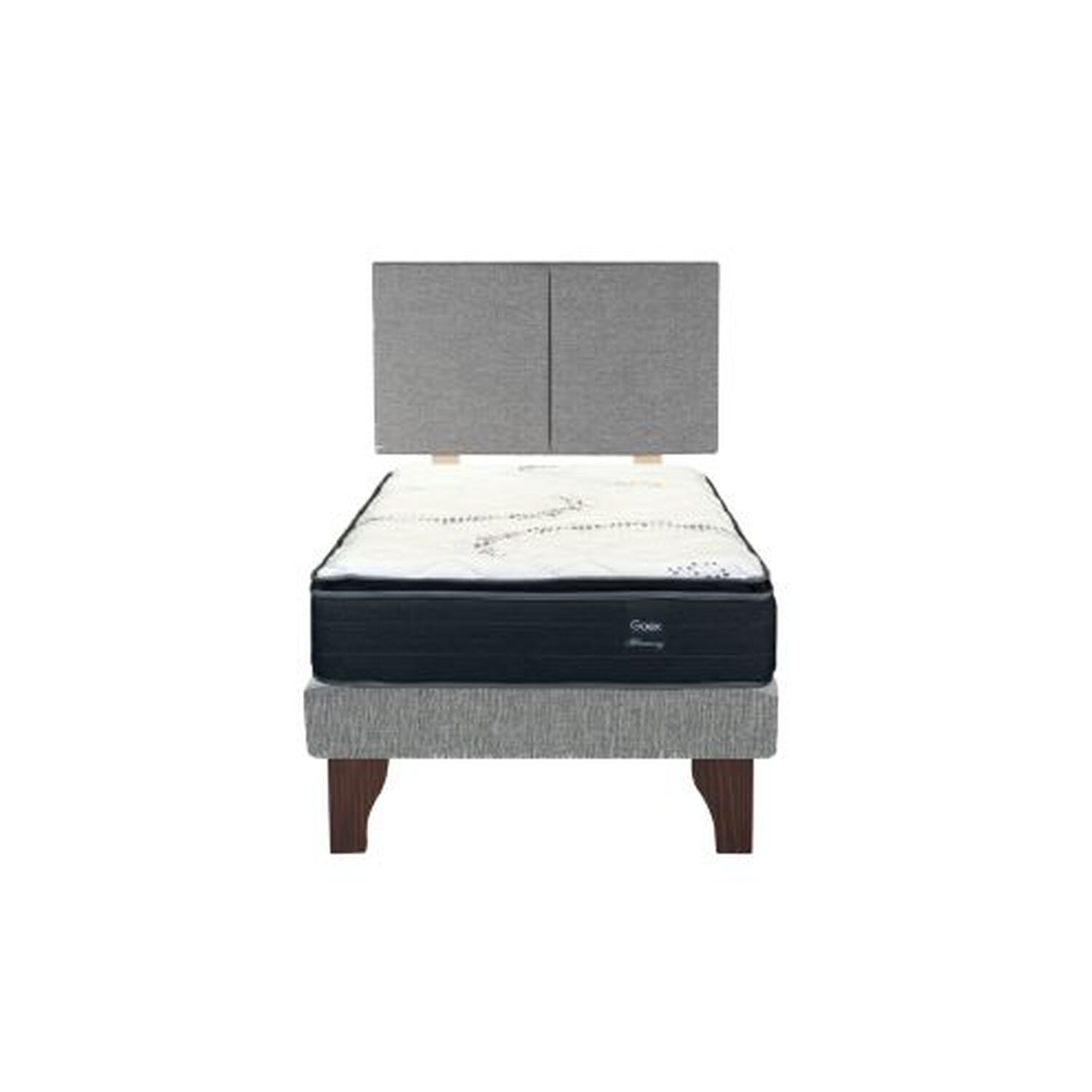 Cama Europea 1 Plaza 200 Plus Respaldo Everest image number 1.0
