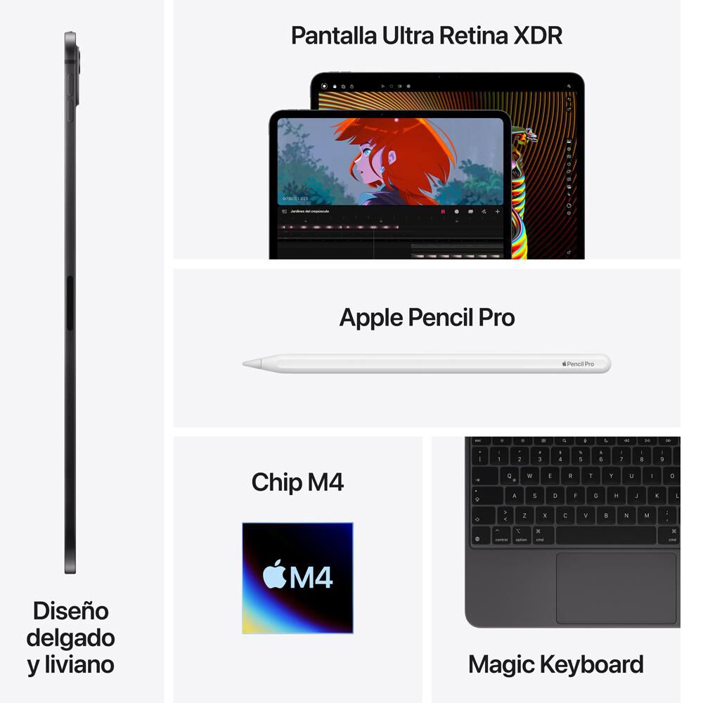 Ipad Pro 13" Apple / 8 GB / 256 GB / Negro image number 9.0