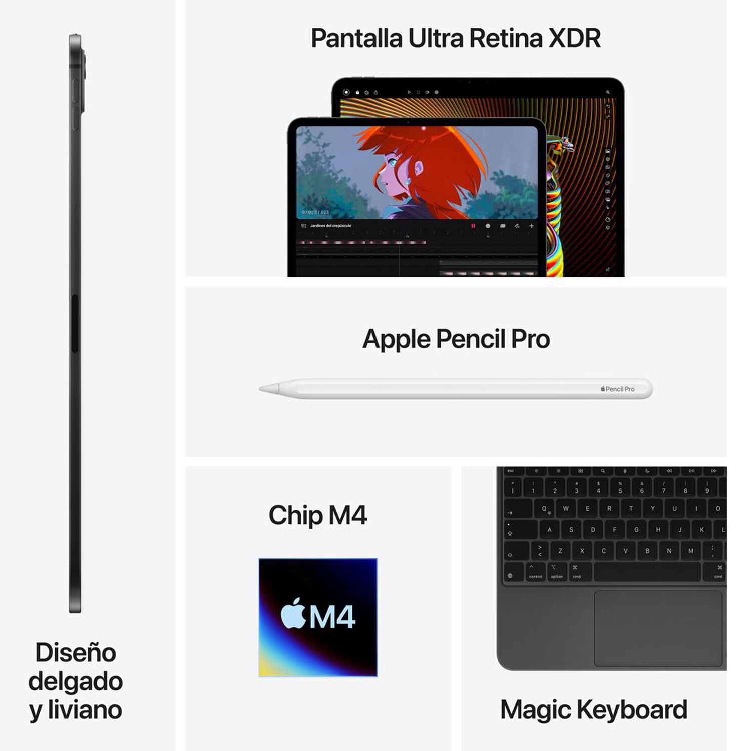 Ipad Pro 13" Apple / 8 GB / 256 GB / Negro image number 9.0