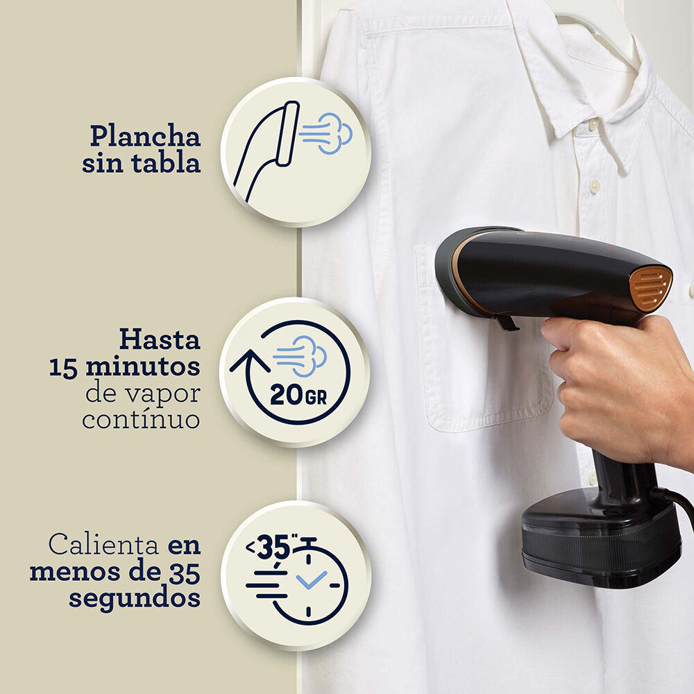 Plancha A Vapor Vertical De Mano Plegable Oster Negro Gcstfs300 image number 4.0
