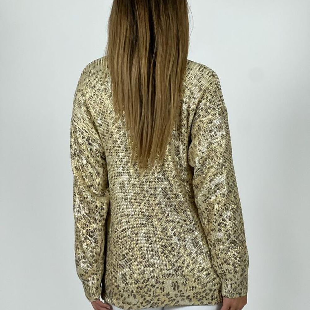 Sweater De Hilo Estampado Print Con Brillos image number 5.0