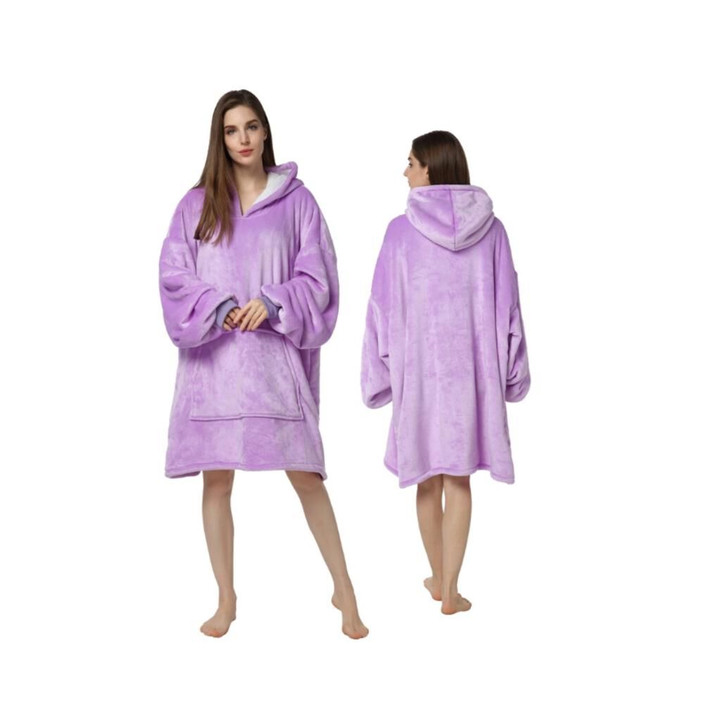 Poleron Felpa Con Capucha Manta Polar Bata Frazada Inviern image number 24.0