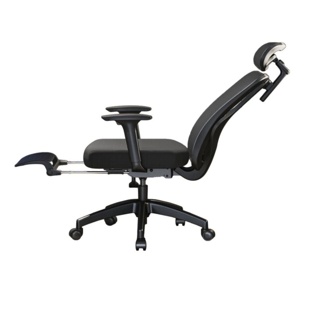 Silla De Escritorio W205 Con Apoya Pies Negra Lubabycas image number 8.0
