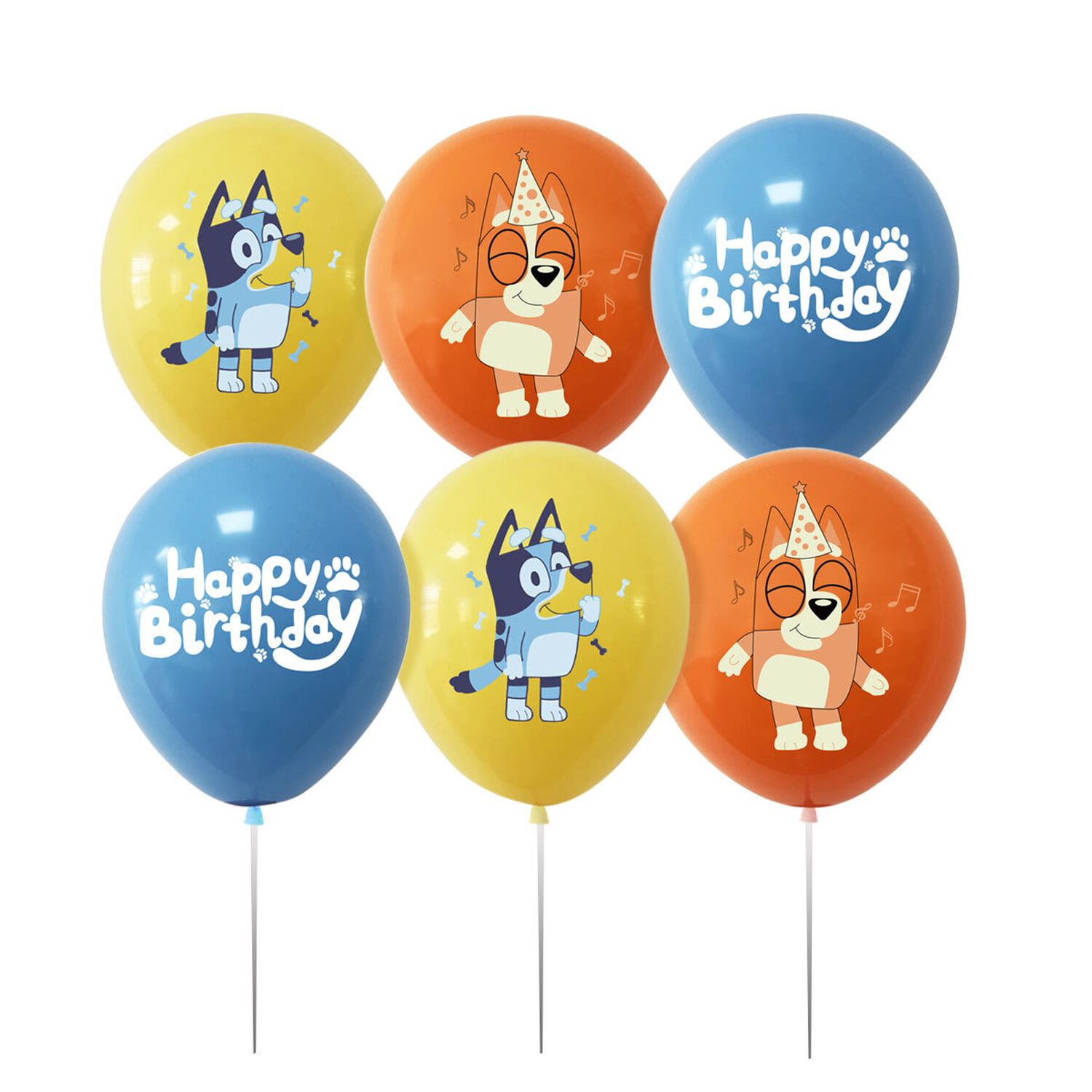 Pack Globos Bluey Perrito Disney Jr Fiestas Cumplea&ntilde;os image number 0.0