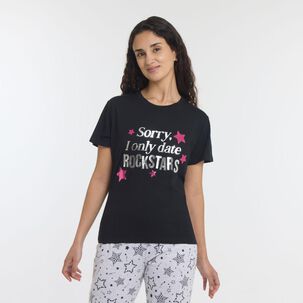 Polera De Pijama Manga Corta Mujer Freedom
