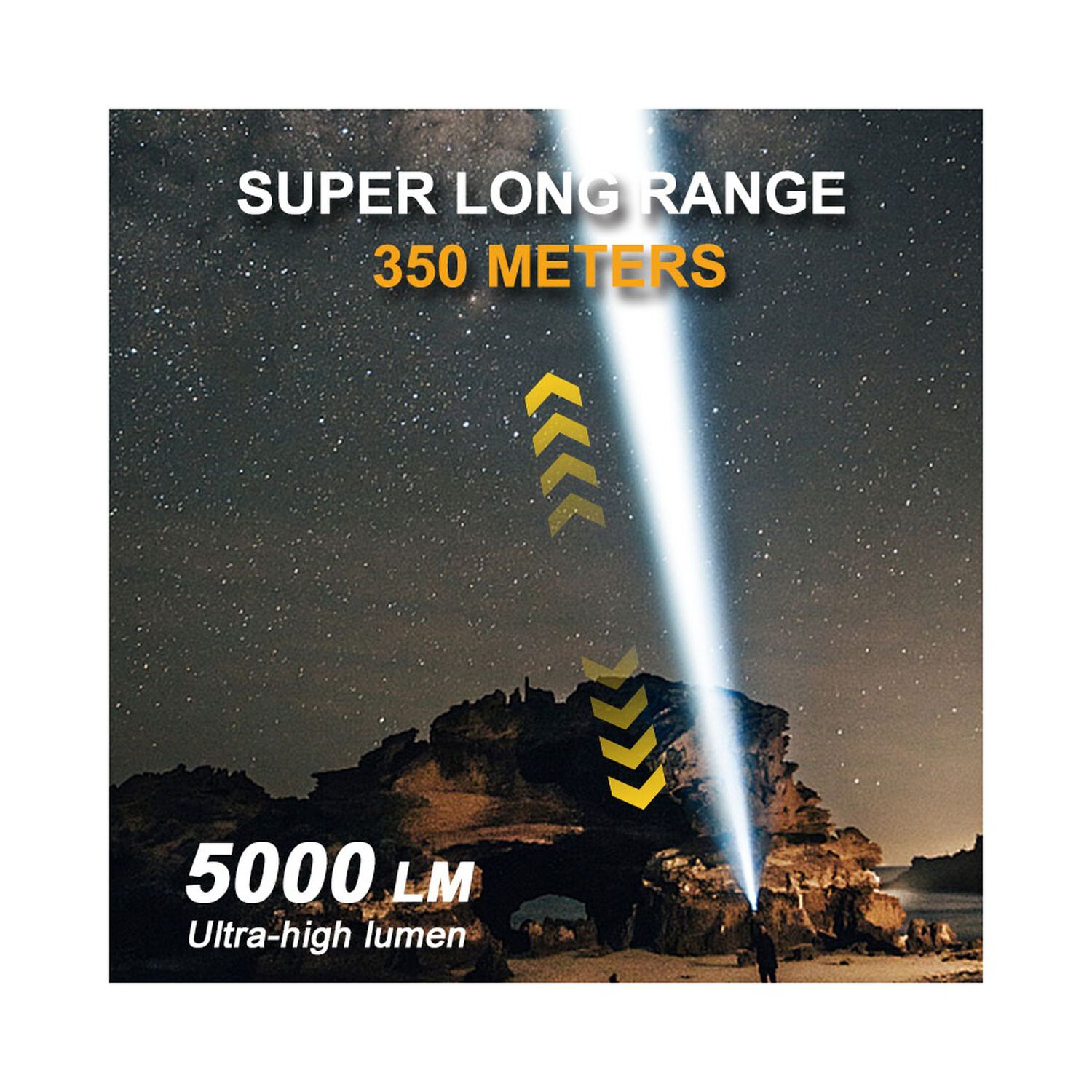 Linterna Led T&aacute;ctica Dual Power 5000 Lm image number 6.0