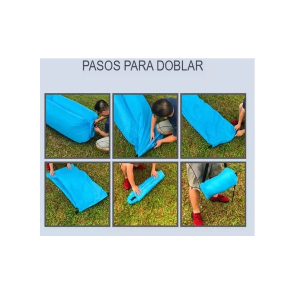 Sof&aacute; Sill&oacute;n Inflable Tumbona Coj&iacute;n Banano Camping Aire Playa image number 18.0