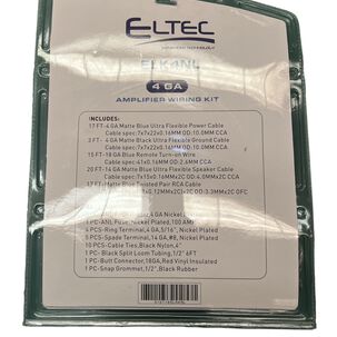 Kit De Cables Instalación Eltec De 4 Gauge Fusible 100amp Kit De Cables Instalación Eltec De 4 Gauge Fusible 100amp