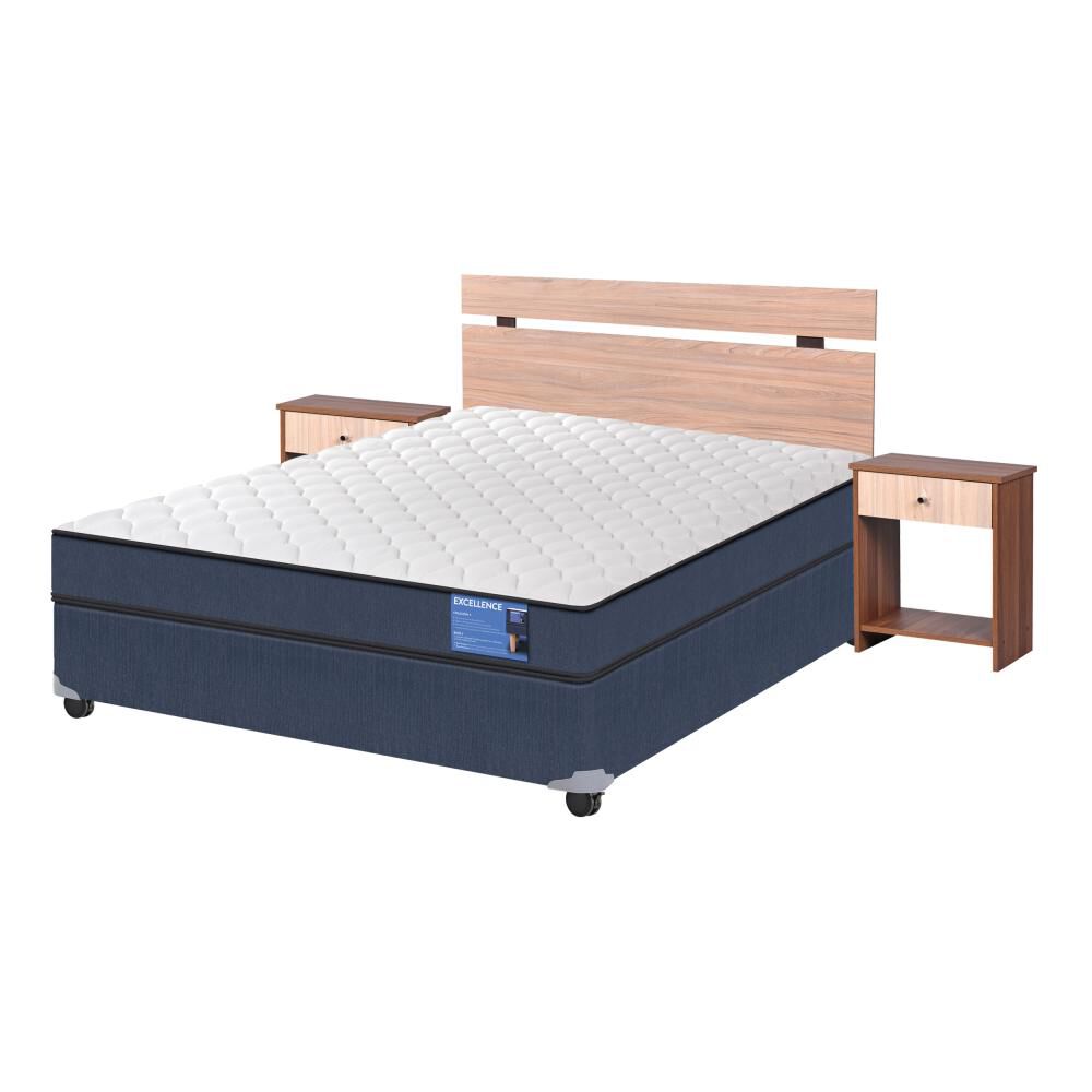 Cama Americana Cic Excellence / Full / Base Normal + Set De Maderas image number 1.0