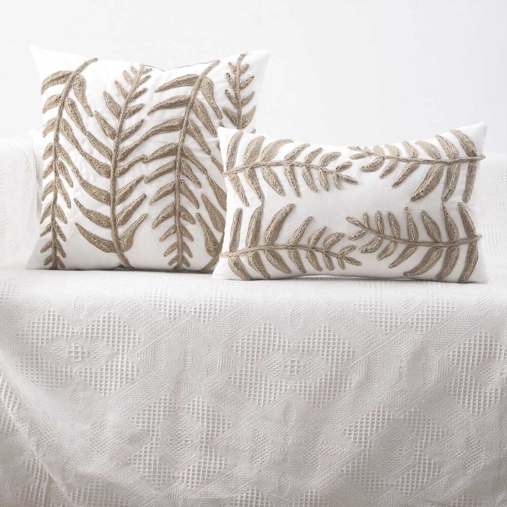 Pack De 02 Fundas De Cojin Con Detalles En Yute 30x50 Cm Md08 image number 1.0