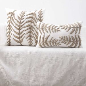 Pack De 02 Fundas De Cojin Con Detalles En Yute 30x50 Cm Md08