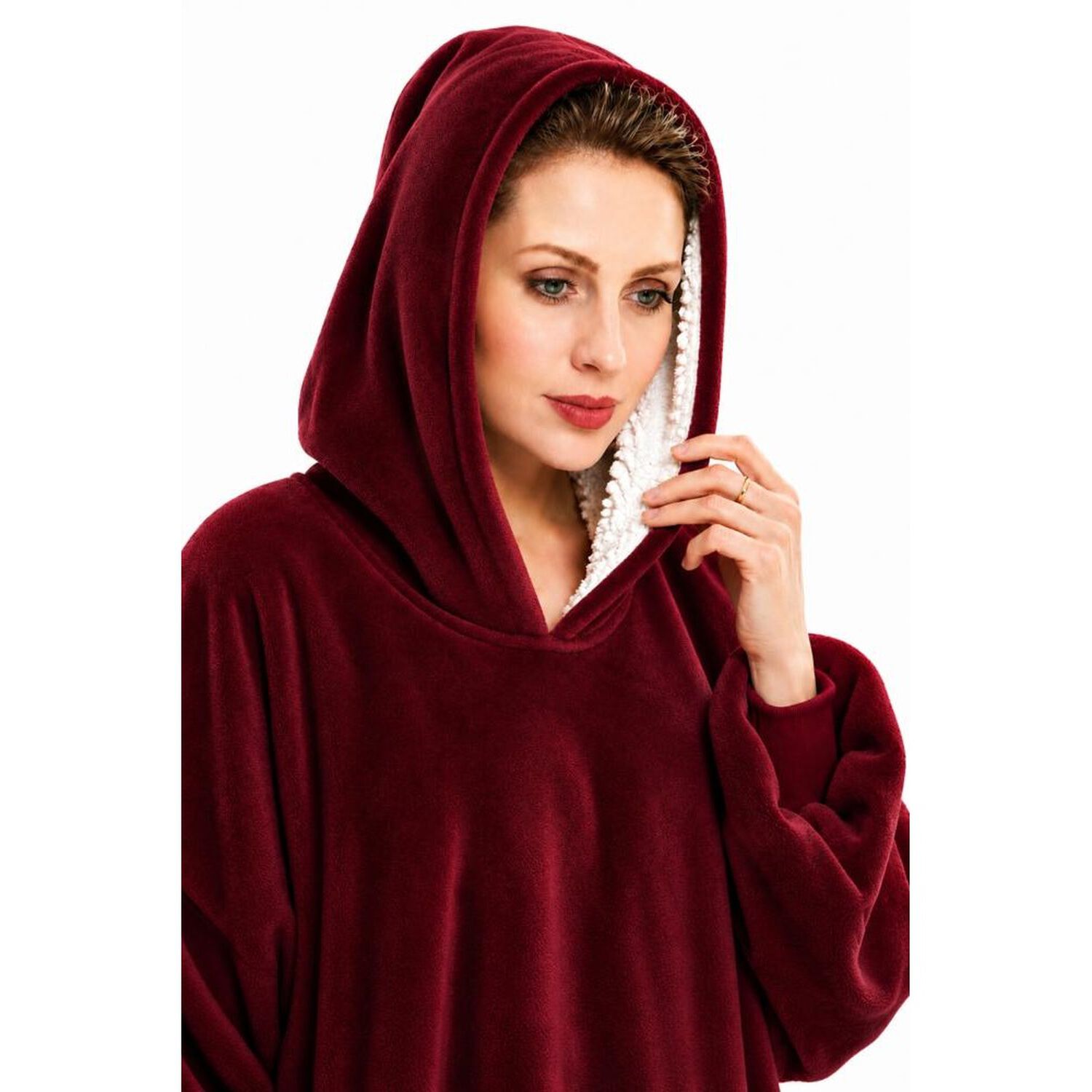Poleron Felpa Capucha Manta Polar Invierno Unisex Talla Unic image number 24.0