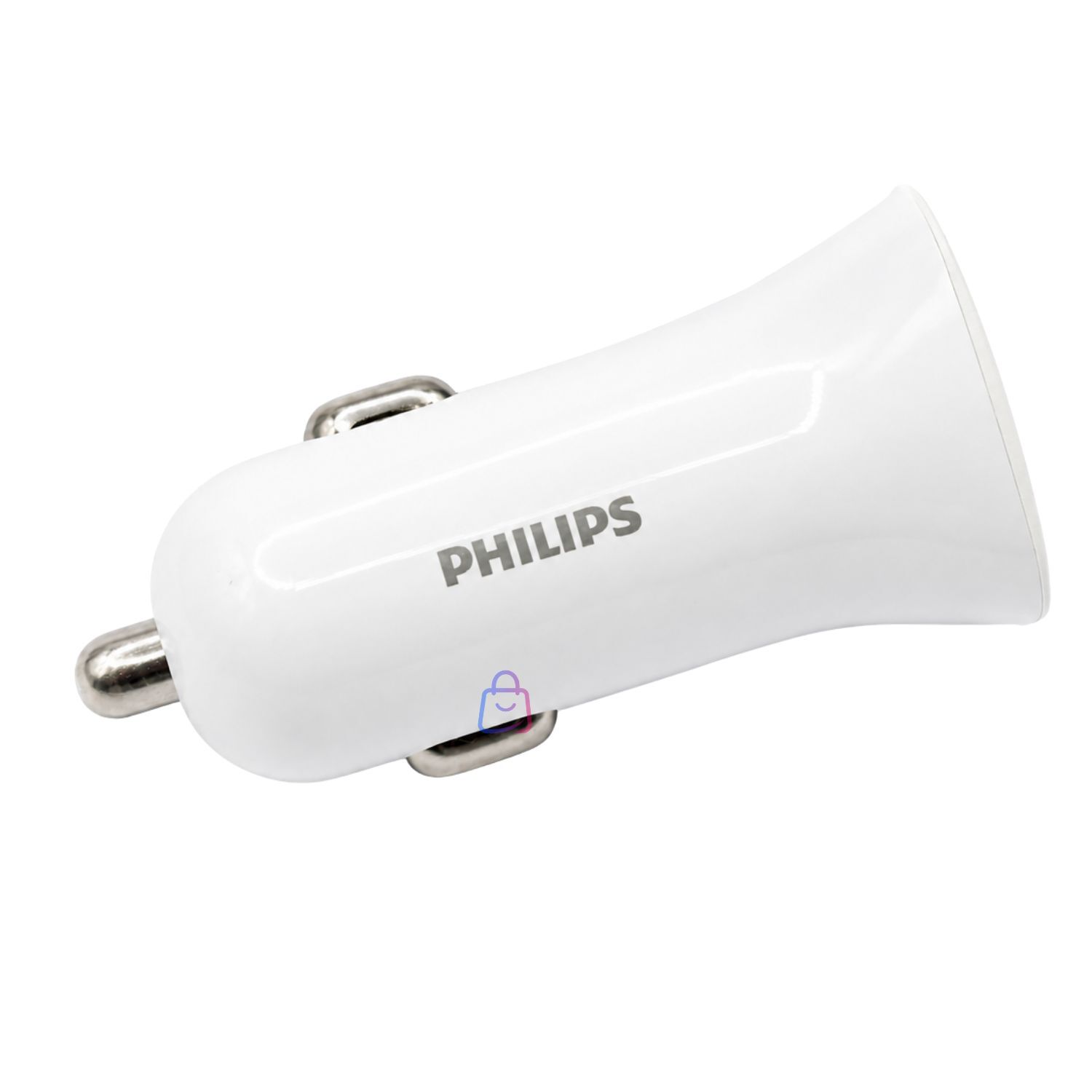 Cargador Auto Philips 12v Blanco 2 Usb 12w - Ps image number 2.0