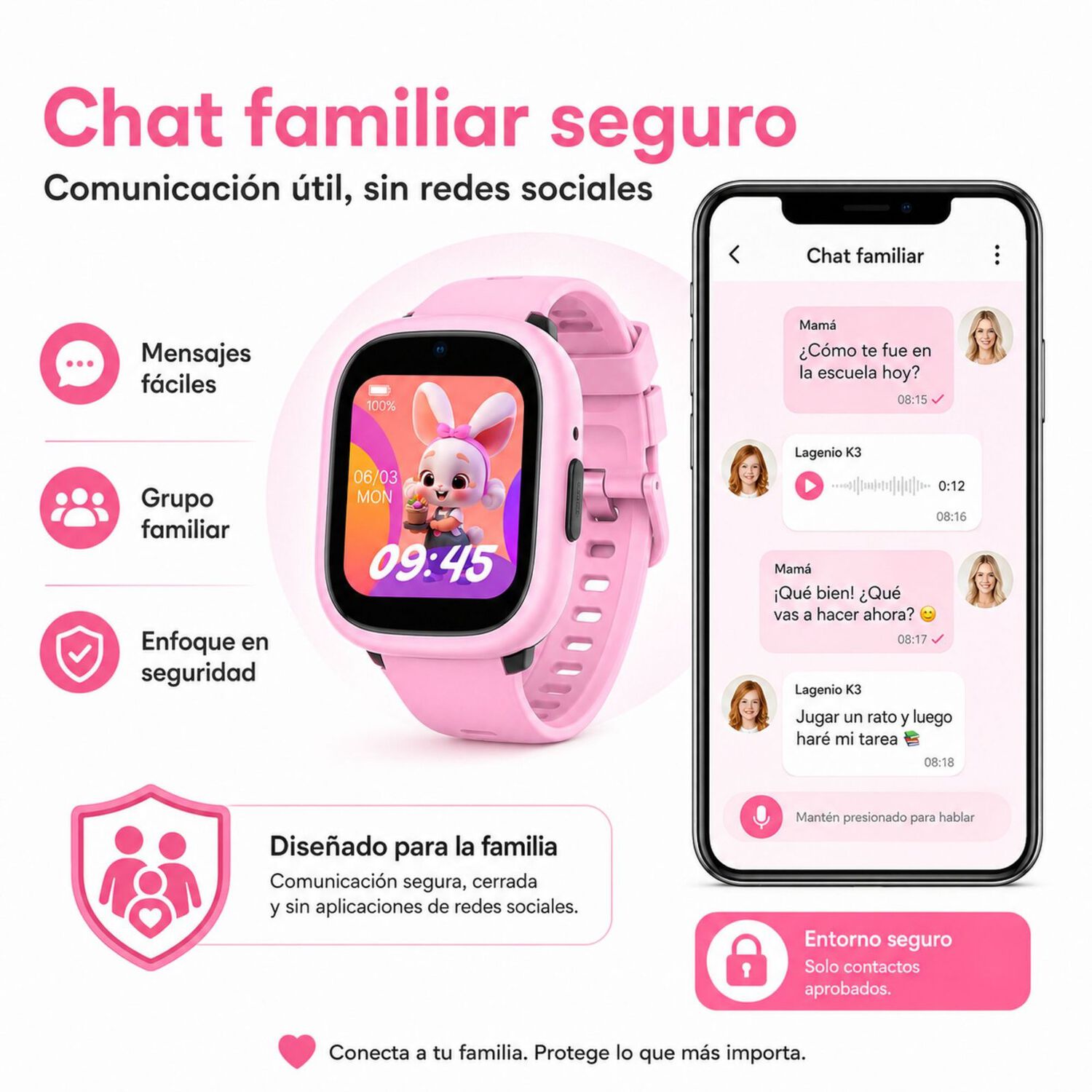 Smartwatch Infantil Lagenio K3 4g Gps Sos Videollamadas image number 4.0
