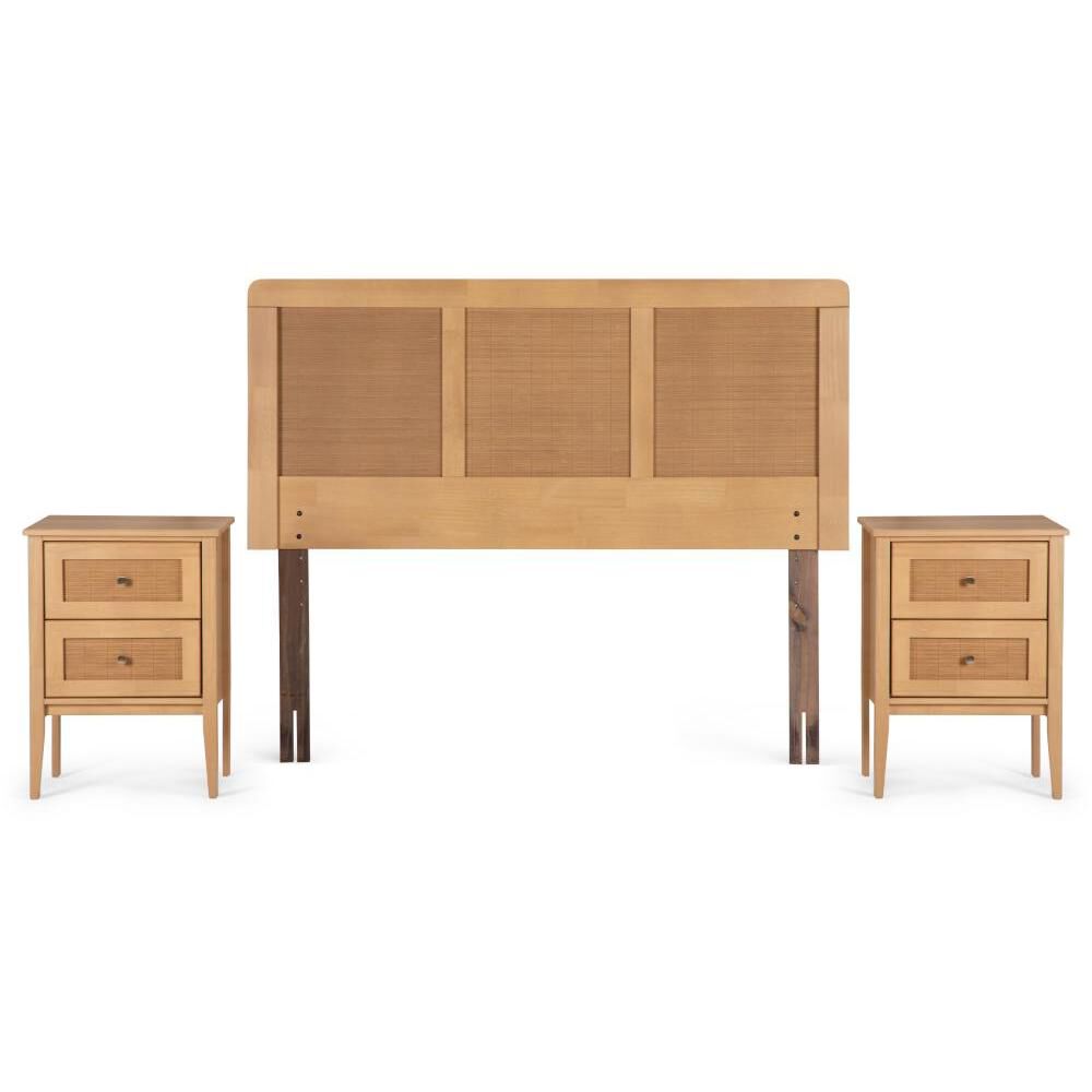 Cama Europea Rosen Driven / 2 Plazas / Base Dividida + Set De Maderas Charles image number 5.0