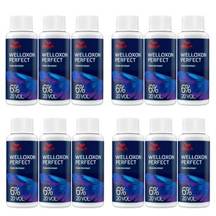 12 Oxidantes Profesionales Wella 60ml Cada Una, Welloxon Perfect 20vol