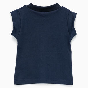 Polera Azul Labios Adulto Algod&oacute;n Peruano