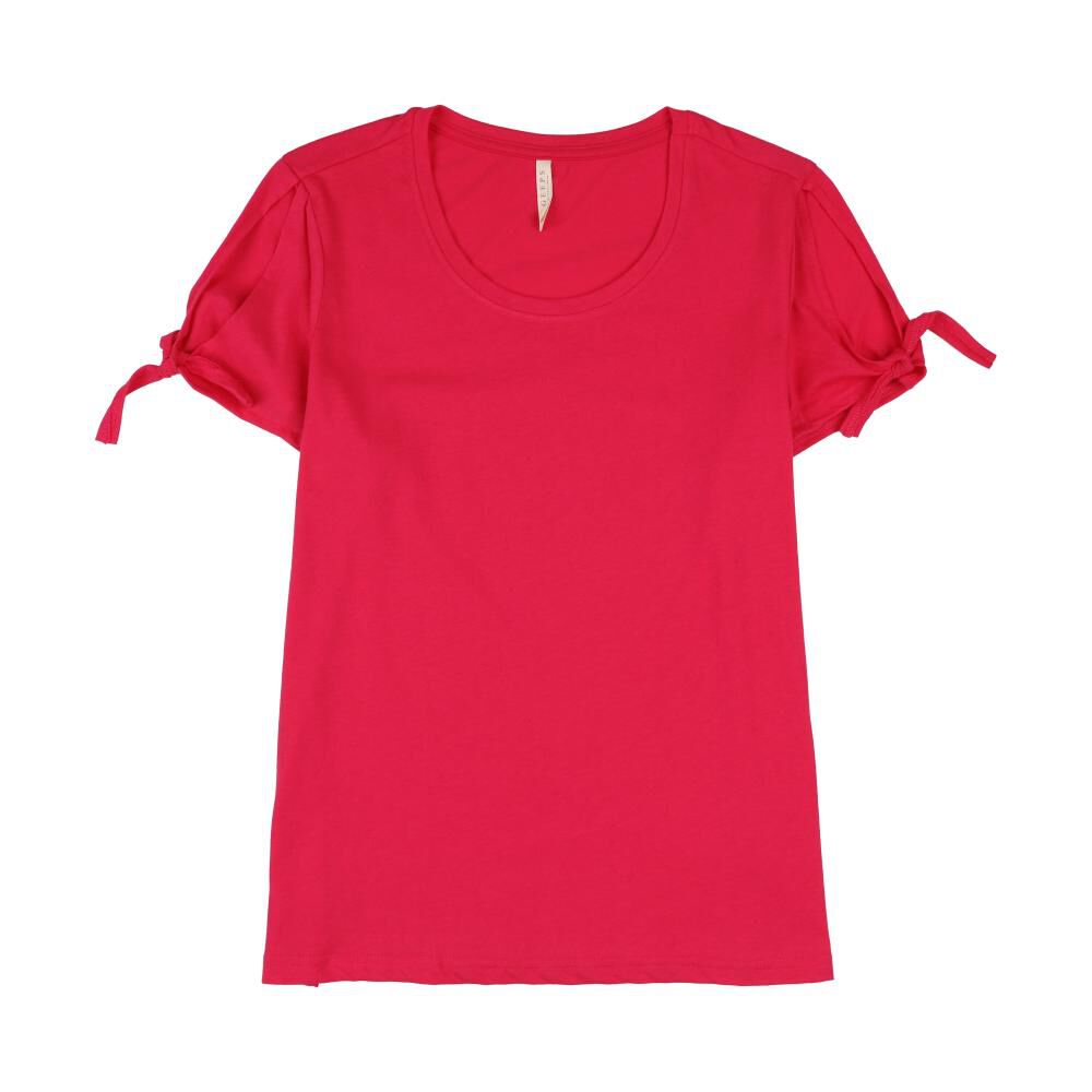Polera Print Manga Corta Con Amarras Cuello Redondo Mujer Geeps image number 0.0