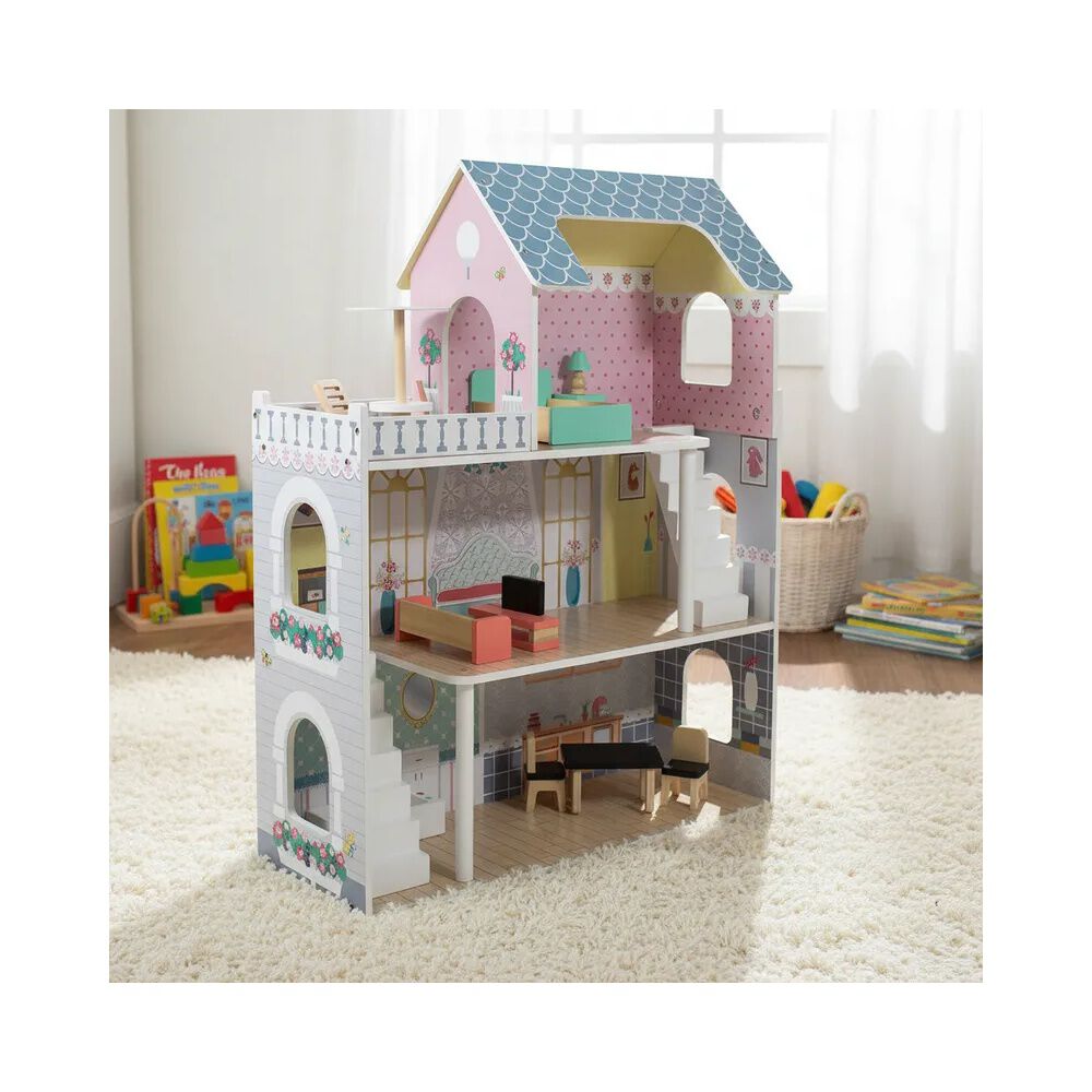 Casa De Mu&ntilde;ecas + Muebles Madera Montessori Princesas image number 1.0