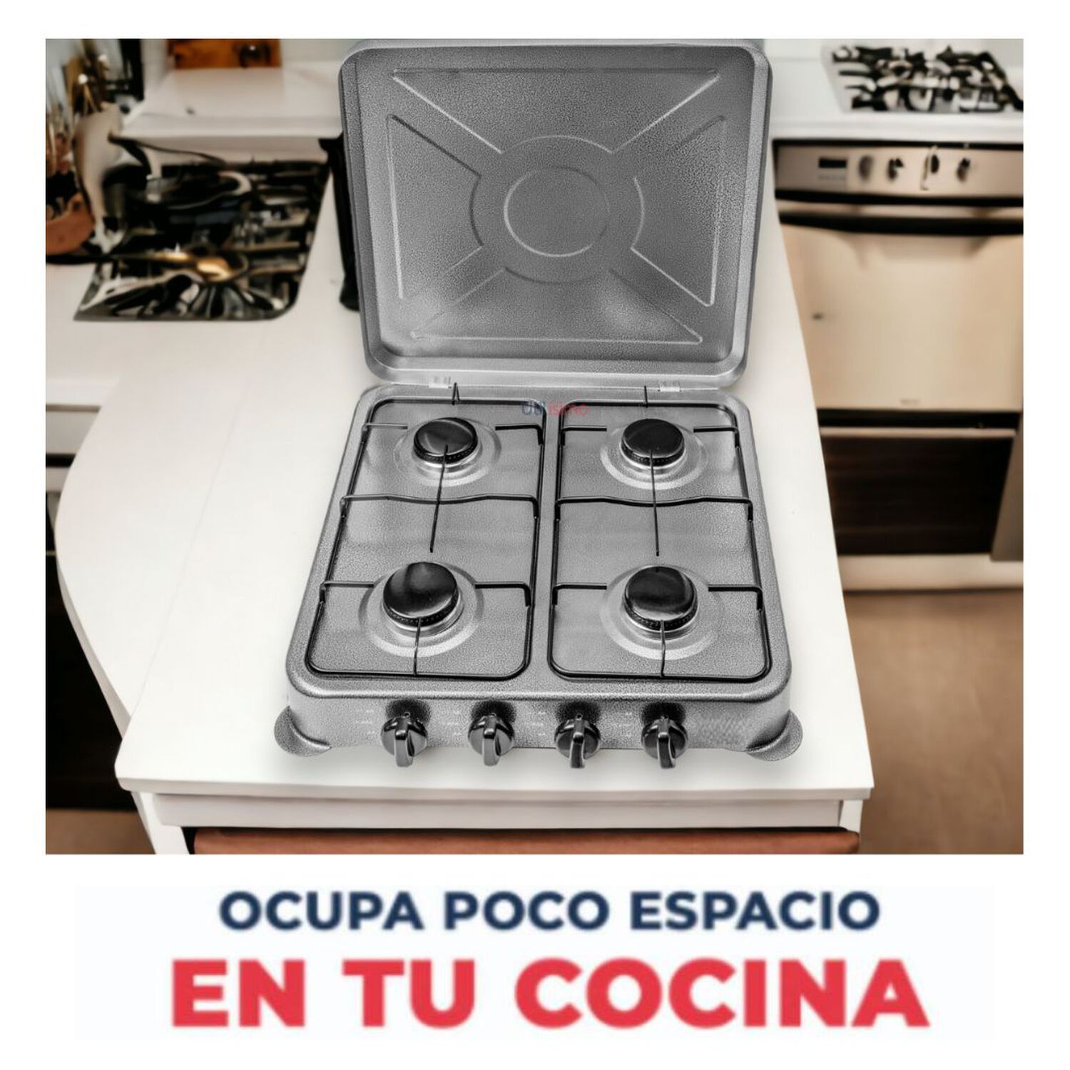 Cocina Encimera A Gas Licuado 4 Platos Gris image number 3.0