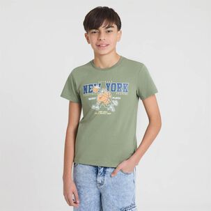 Polera Manga Corta Cuello Redondo Niño Skuad