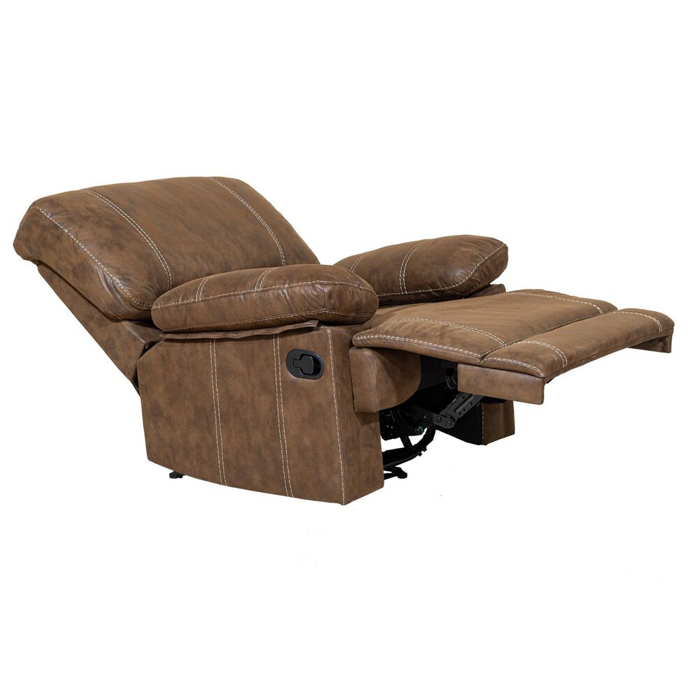 Berger Reclinable Moderno Cuero Viejo Caf&eacute; Castle 98023r image number 2.0