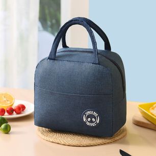 Lonchera T&eacute;rmica Azul Port&aacute;til Para Almuerzo Y Colaci&oacute;n